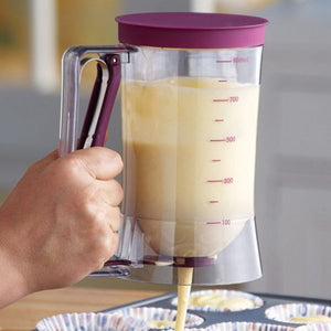 900ml 4-cup Measuring Pancake Batter Dispenser-UlGadget