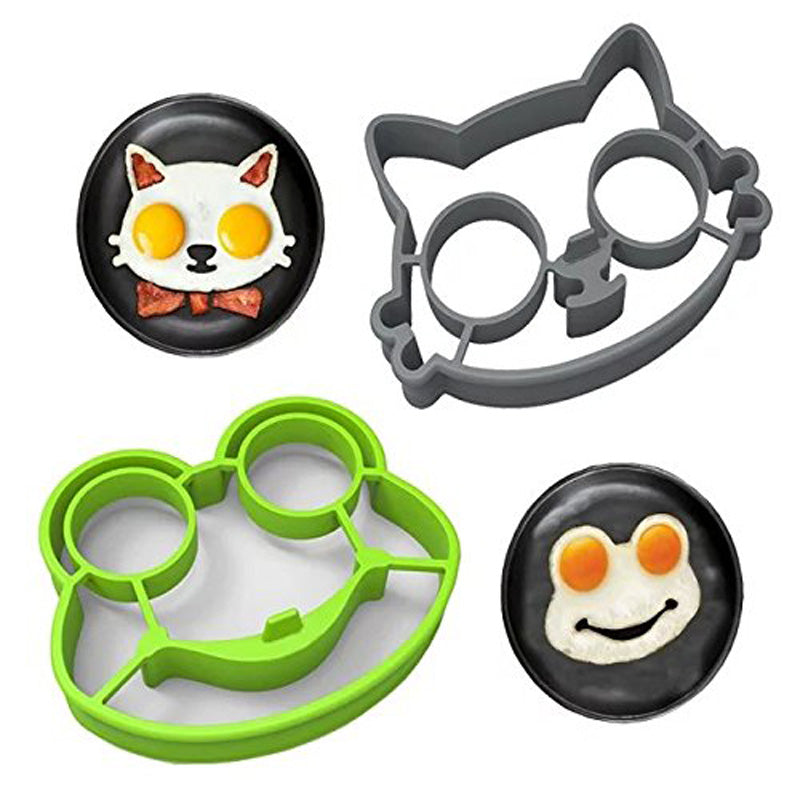 Kitty Bacon & Egg Shaper Molds Pancake Maker Ring Shaper Cooking Tools Kitchen Gadgets-UlGadget