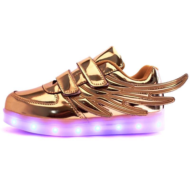 USB Led Charging Wings Sneakers Kids Running-UlGadget