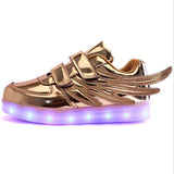 USB Led Charging Wings Sneakers Kids Running-UlGadget