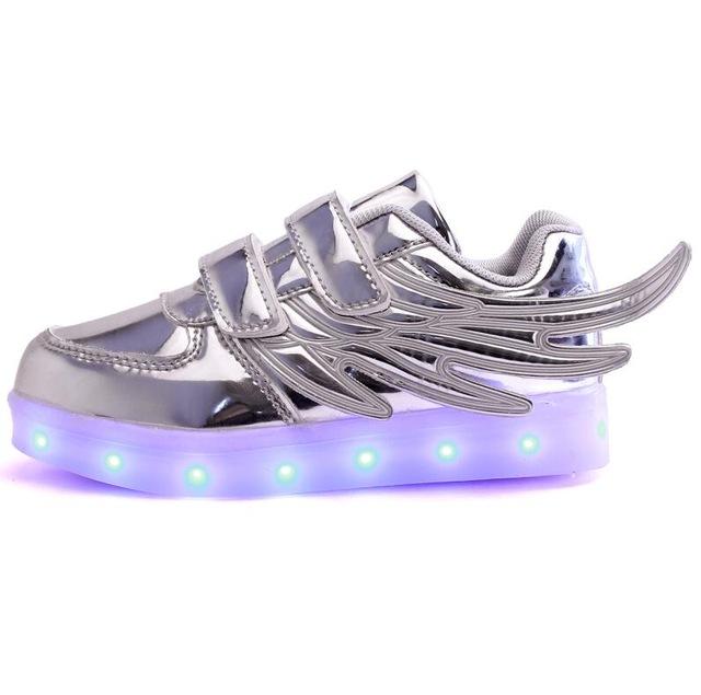 USB Led Charging Wings Sneakers Kids Running-UlGadget