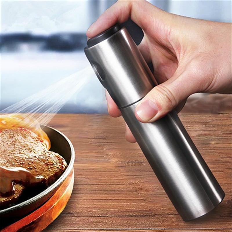 Stainless Steel Oil Spray Bottle-UlGadget