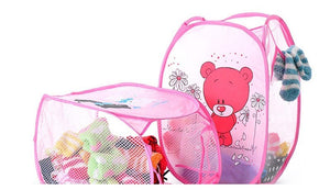 Cartoon Cute Animal Folding Dirty Clothes Laundry Nylon Bucket-UlGadget