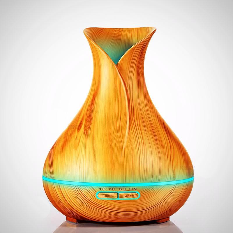 Aroma Essential Oil Diffuser with Wood Grain-UlGadget