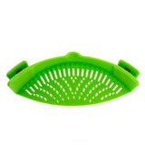 Universal Snap Strainer Silicone Clip Pan Drain Rack Rice Pasta Vegetable Washing-UlGadget