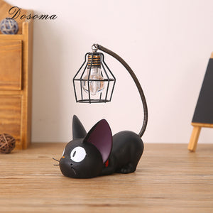 Little Black Cat Night Light Home Decoration Accessorie Manualidades Miniature-UlGadget