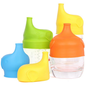 Spill Proof Sippy Lids (Set of 5) for Baby Drinking Spillproof, Reusable, Durable-UlGadget