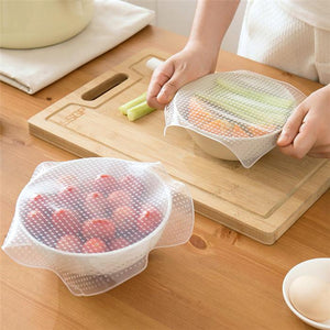 Keeping Food Fresh Wrap Food Grade Reusable High Stretch Silicone Seal Vacuum Bowl-UlGadget