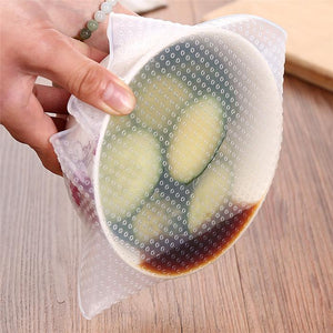 Keeping Food Fresh Wrap Food Grade Reusable High Stretch Silicone Seal Vacuum Bowl-UlGadget