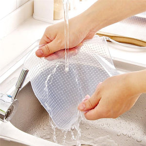 Keeping Food Fresh Wrap Food Grade Reusable High Stretch Silicone Seal Vacuum Bowl-UlGadget