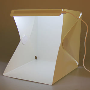 Portable Light Room Mini LED Studio Photo Box use white or black background with Backdrops Kit 5 Sizes-UlGadget