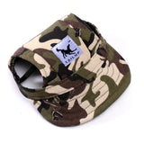 10 Colors Colorful Summer Canvas Puppy Hats with Ear Holes and Chin Strap-UlGadget