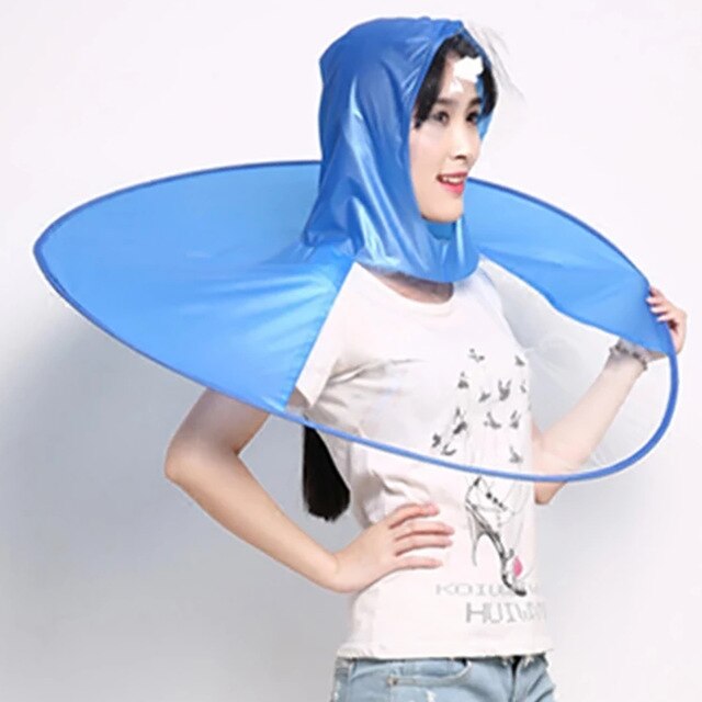 Umbrella Raincoat - Foldable Hands Free Magic Umbrella Headwear Waterproof Fishing Raincoat-UlGadget