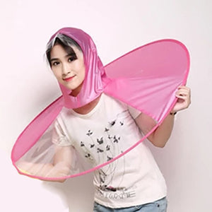 Umbrella Raincoat - Foldable Hands Free Magic Umbrella Headwear Waterproof Fishing Raincoat-UlGadget