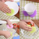 Heat Resistant Silicone Dish Sponge (set of 4) Washing Fruit Vegetable in the Kitchen-UlGadget