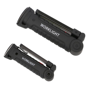 Portable 5 Mode COB Flashlight Torch USB Rechargeable LED Work Light For Outdoor Camping-UlGadget