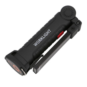 Portable 5 Mode COB Flashlight Torch USB Rechargeable LED Work Light For Outdoor Camping-UlGadget