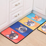 Home Decor - Welcome Floor Mat Anti-Slip Cartoon Cat Water Absorbent Bathroom Living Room Kitchen Carpets-UlGadget