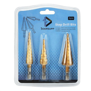 Home and Garden, Appliance 3-SET HSS TITANIUM COATED DRILL BIT-UlGadget