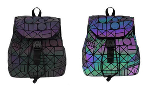 Folding Student School Bags For Teenage Girl Hologram Backpack-UlGadget