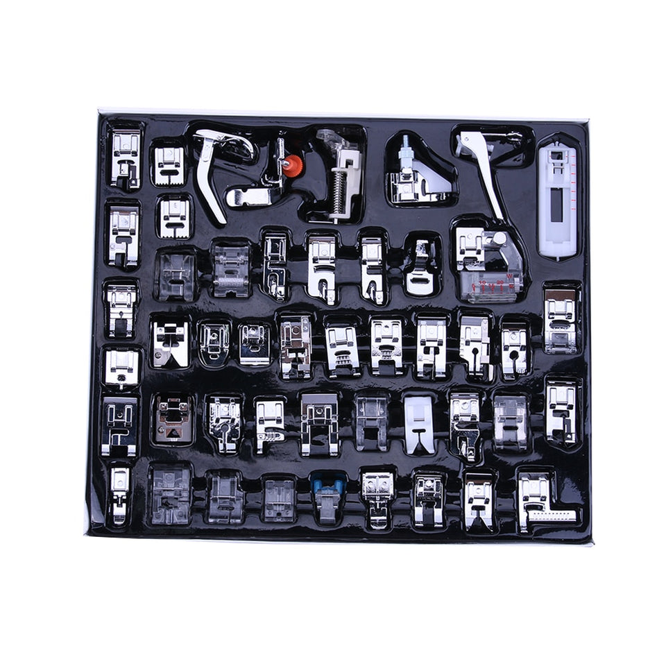 Sewing Queen Lover Box Multifunction Domestic Machine Braiding Blind Stitch Darning Presser Foot Feet Kit Set-UlGadget