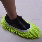 New arrival 1pcs Multifunctional Micro Fiber Shoe Covers Solid Dust Cleaner House Bathroom Floor Cleaning Mop Slipper-UlGadget