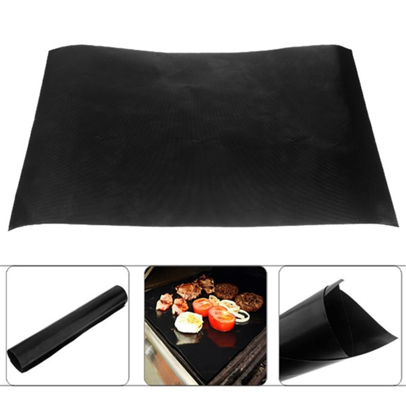 Cooking Tool BBQ 30x40cm Reuseable Non-stick Silicon Grilling/ Baking Mat-UlGadget