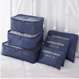 Luggage and Bags 6 PC Portable Travel Luggage Packing Cubes-UlGadget