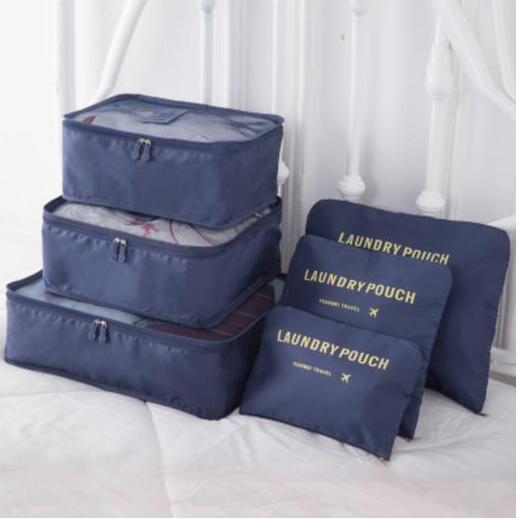 6 PC Portable Travel Luggage Packing Cubes-UlGadget