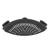 Universal Snap Strainer Silicone Clip Pan Drain Rack Rice Pasta Vegetable Washing-UlGadget