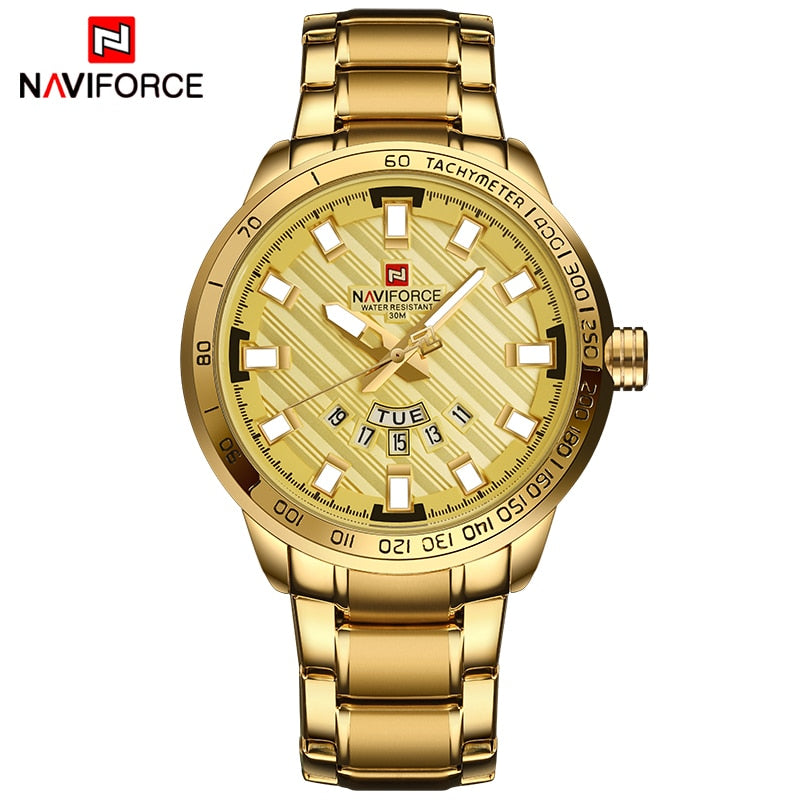 Luxury Golden Watch Men Quartz Movement Wrist Watch-UlGadget