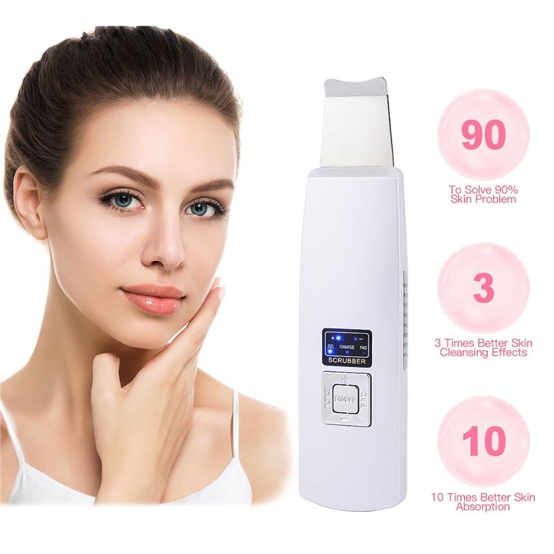 Ultrasonic Skin Scrubber Face Cleanser Blackhead Acne Removal-UlGadget