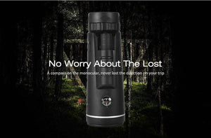 Monocular Telescope HD Mini Outdoor Hunting Camping Scopes With Compass Phone Clip Tripod-UlGadget