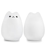 Cute Color Changing Cat Touch Lamp Silicone Cat Night Lights 7 Modes Children Cute Christmas Bedroom Light-UlGadget