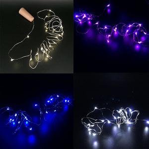 2M LED Garland Copper Wire Corker String Fairy Lights for Glass Craft Bottle-UlGadget