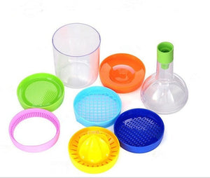 8 In 1 Ultimate Kitchen Bottle Shape Professional Slicer Grater Grinder Funnel Measuring Cup Gadget-UlGadget