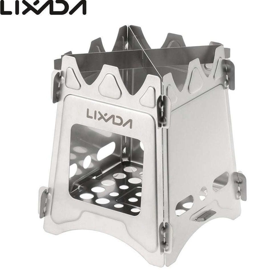 ULTRALIGHT TITANIUM WOOD BURNER CAMPING STOVE COOKWARE-UlGadget