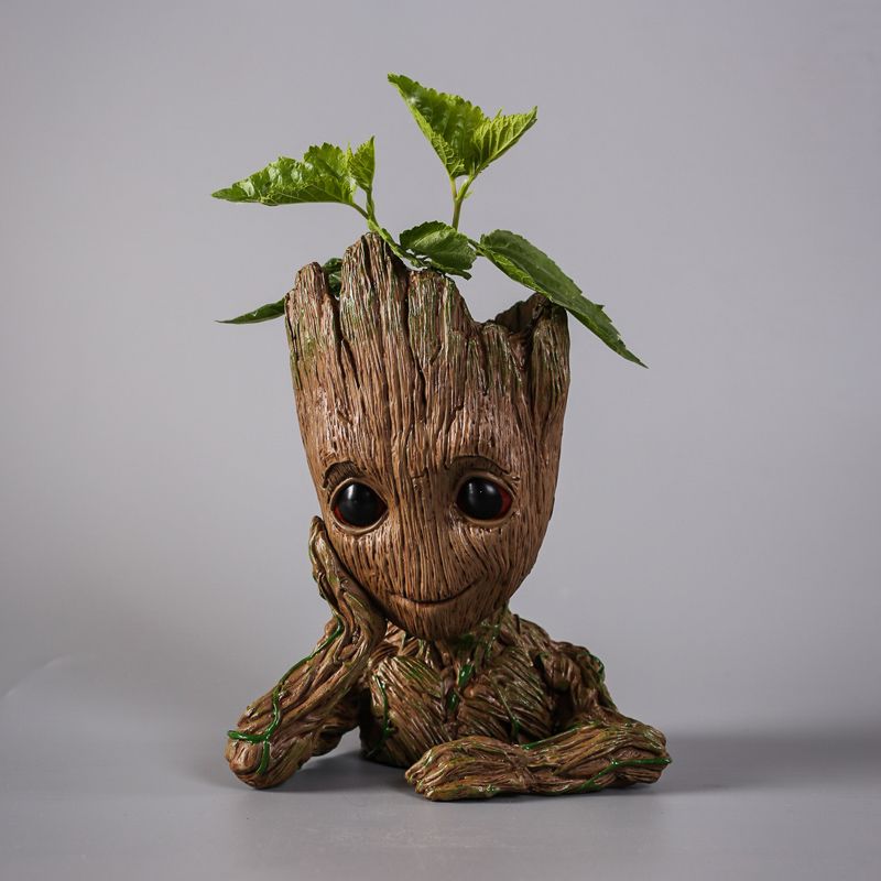 Groot Man Planter Pot Baby Action Figures Cute Model Toy Pen Pot-UlGadget