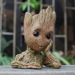 Groot Man Planter Pot Baby Action Figures Cute Model Toy Pen Pot-UlGadget