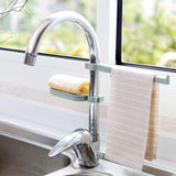 Sink Clip Hanging Storage Rack Storage Holder Sponge Bathroom Kitchen Faucet Clip Shelf Drain Dry Towel Organizer-UlGadget