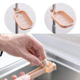 Sink Clip Hanging Storage Rack Storage Holder Sponge Bathroom Kitchen Faucet Clip Shelf Drain Dry Towel Organizer-UlGadget