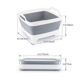 Plastic Foldable Kitchen Basket Creative Portable Camping Fishing Kitchen Cleaning Tools-UlGadget