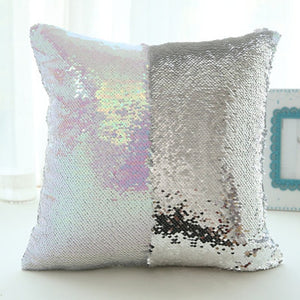 40X40cm DIY Magical Color Changing Reversible Mermaid Sequin Cushion Pillow Cover-UlGadget