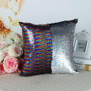 40X40cm DIY Magical Color Changing Reversible Mermaid Sequin Cushion Pillow Cover-UlGadget