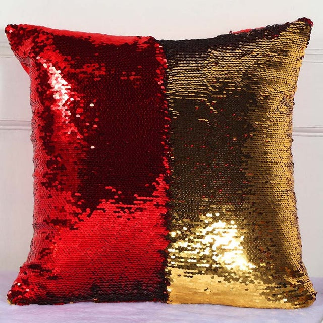 40X40cm DIY Magical Color Changing Reversible Mermaid Sequin Cushion Pillow Cover-UlGadget