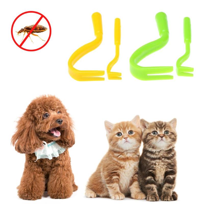 2Pcs Tick Twister - Tick Remover Plastic Portable Horse Human Pet Cat Dog Pet Supplies-UlGadget