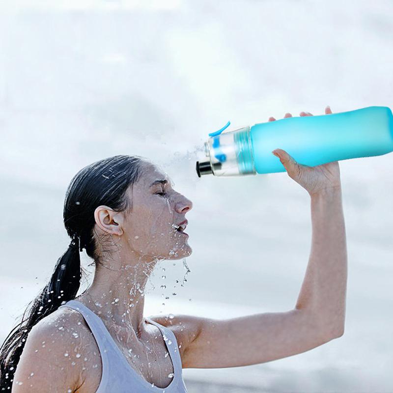 Drinking Bottle Misting Spray Healthy Sports Bottles 740ml-UlGadget