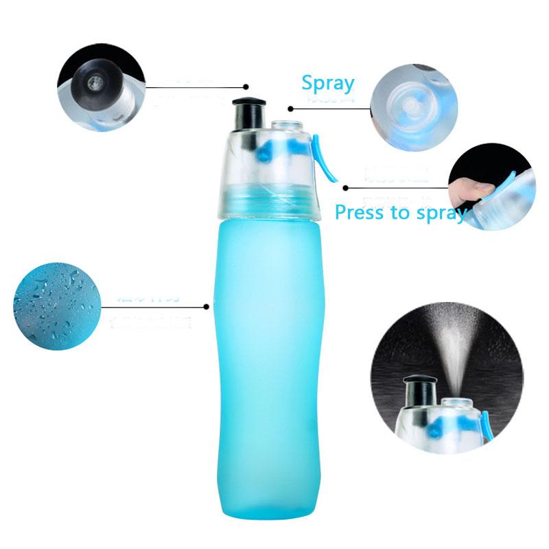 Drinking Bottle Misting Spray Healthy Sports Bottles 740ml-UlGadget