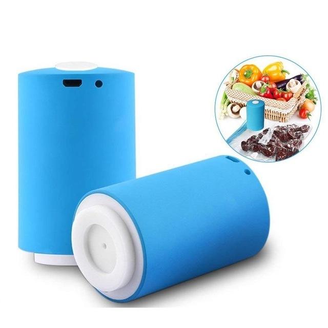 Newest Fresh Seal Vac Mini Vacuum Sealer Machine for Food Preservation with 4 Vacuum Storage Bags USB Rechargeable-UlGadget