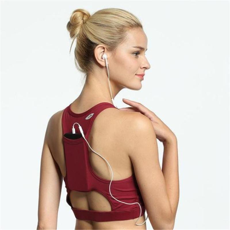 Sexy Phone Pocket Tank Tops High Quality Fitness Running Yoga-UlGadget